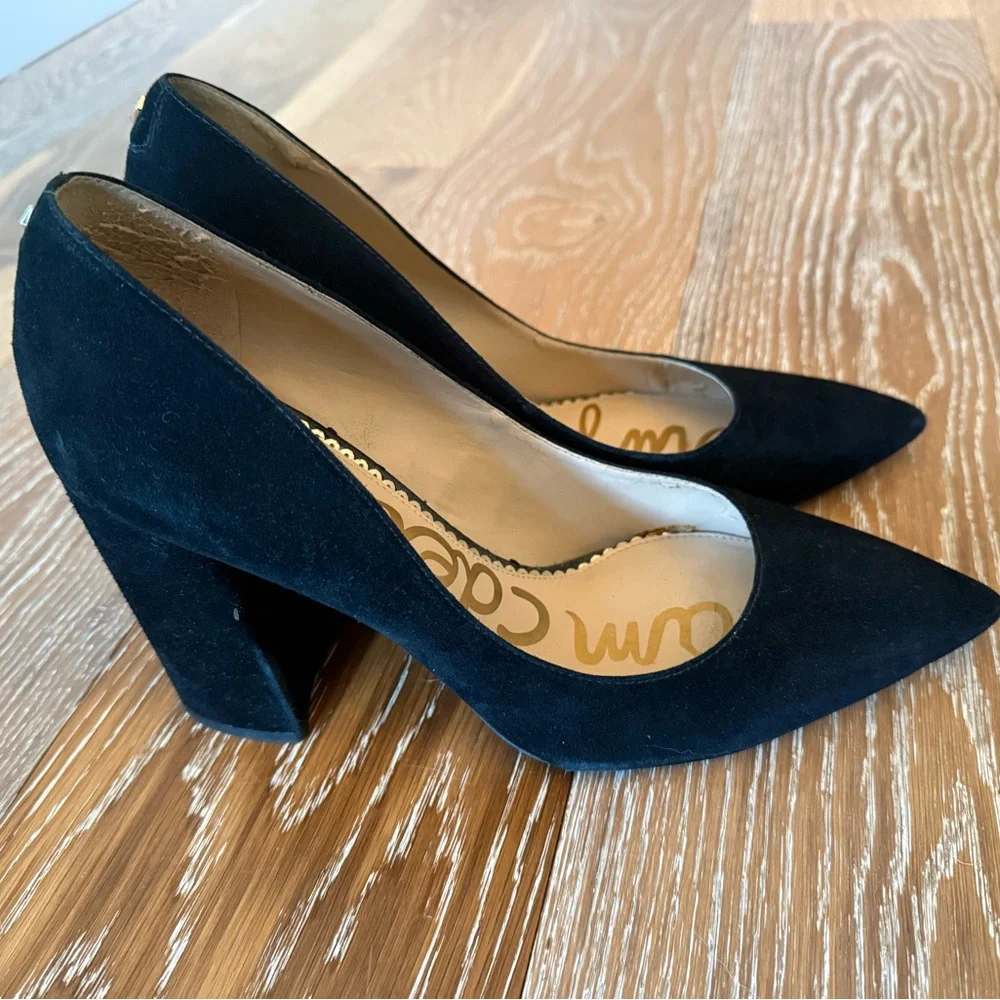 Sam Edelman Halton black suede block heel